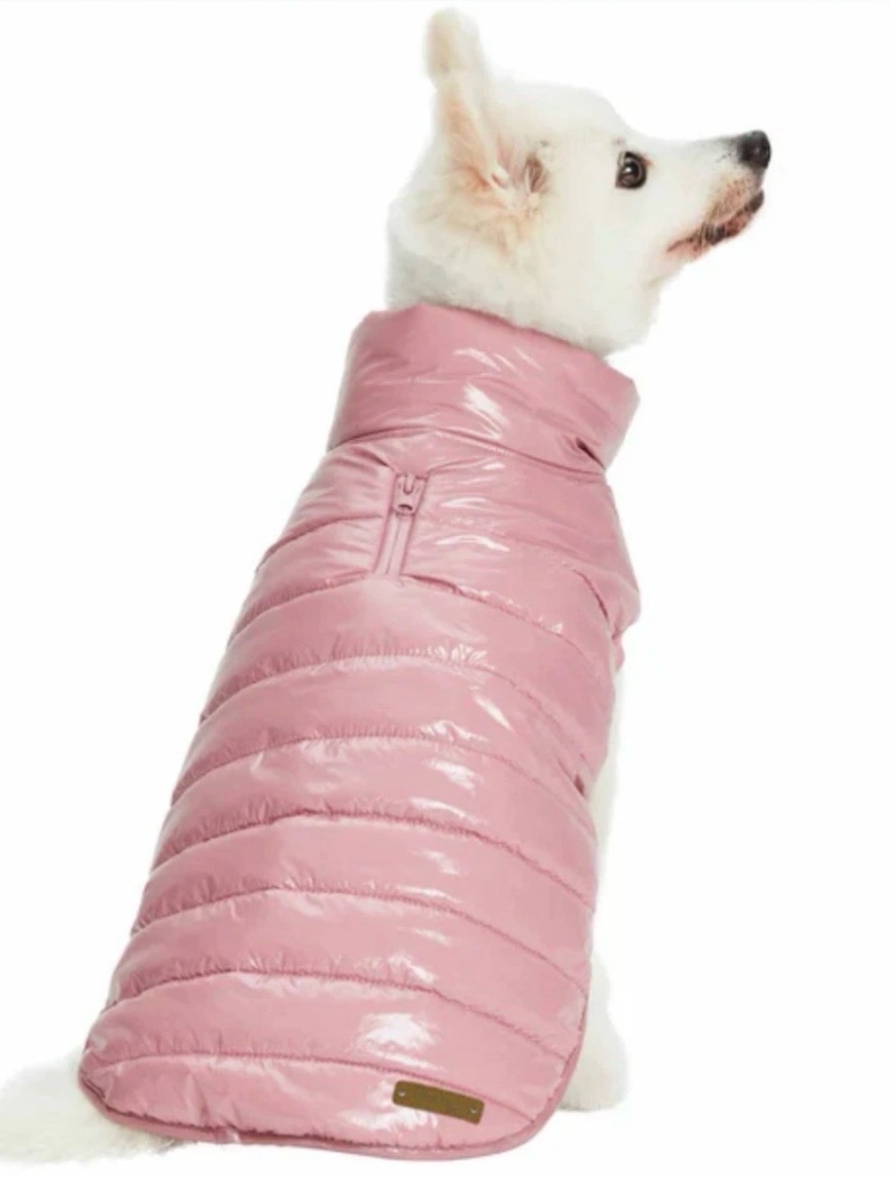Puffer Dog Coat in Dusty Rose